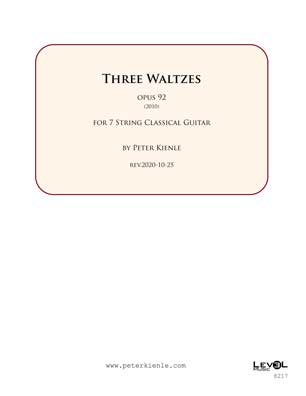 Three Waltzes for 7 string guitar