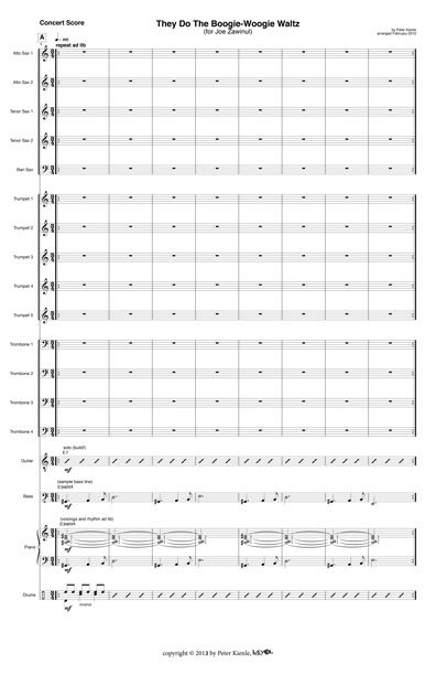 They Do The Boogie-Woogie Waltz (Big Band)