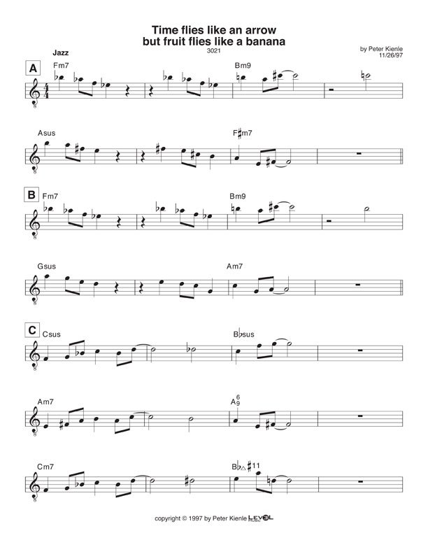 Time flies like an arrow but fruit flies like a banana