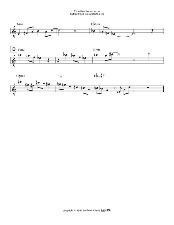 Time flies like an arrow but fruit flies like a banana