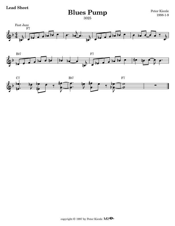 Blues Pump