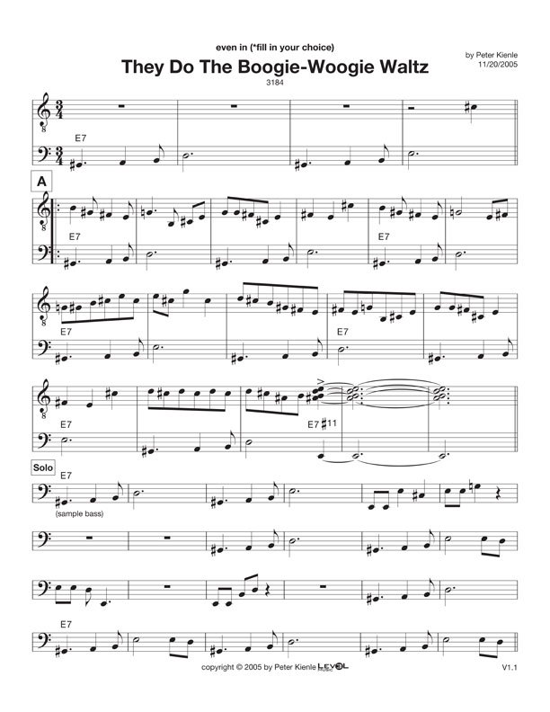 They Do The Boogie-Woogie Waltz