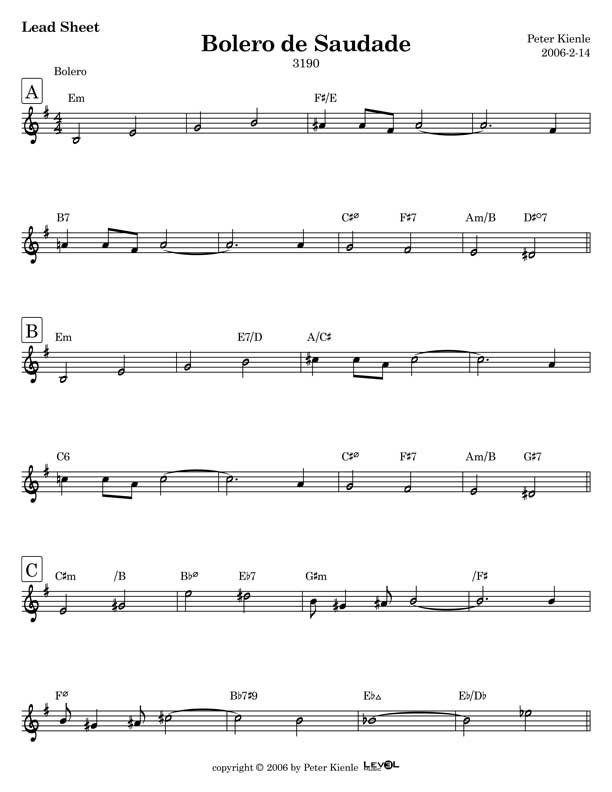 Bolero de Saudade