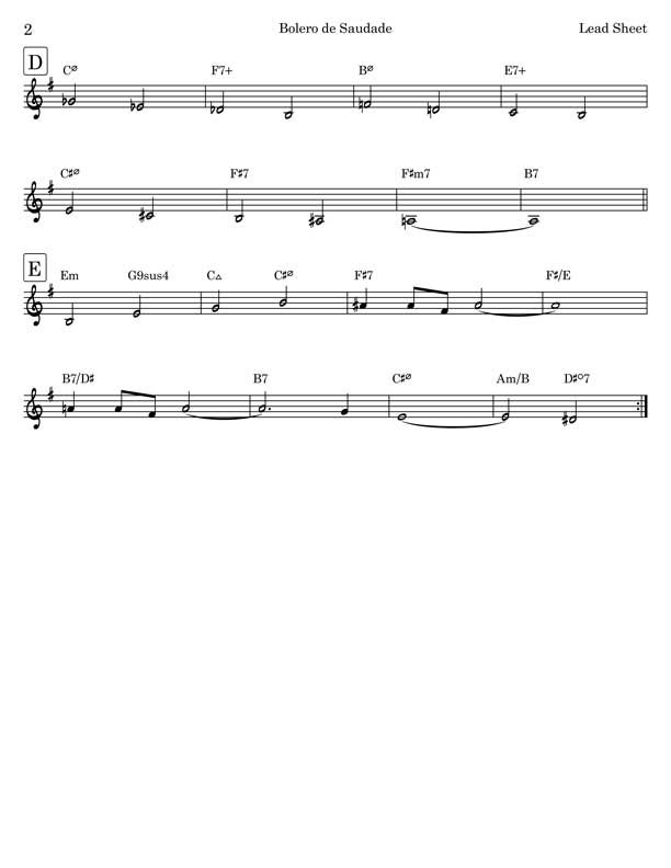 Bolero de Saudade