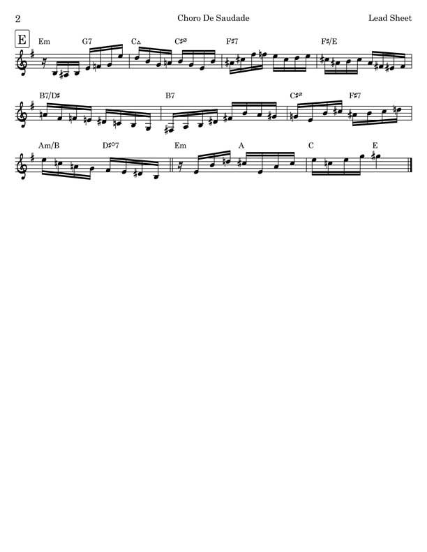 Choro de Saudade