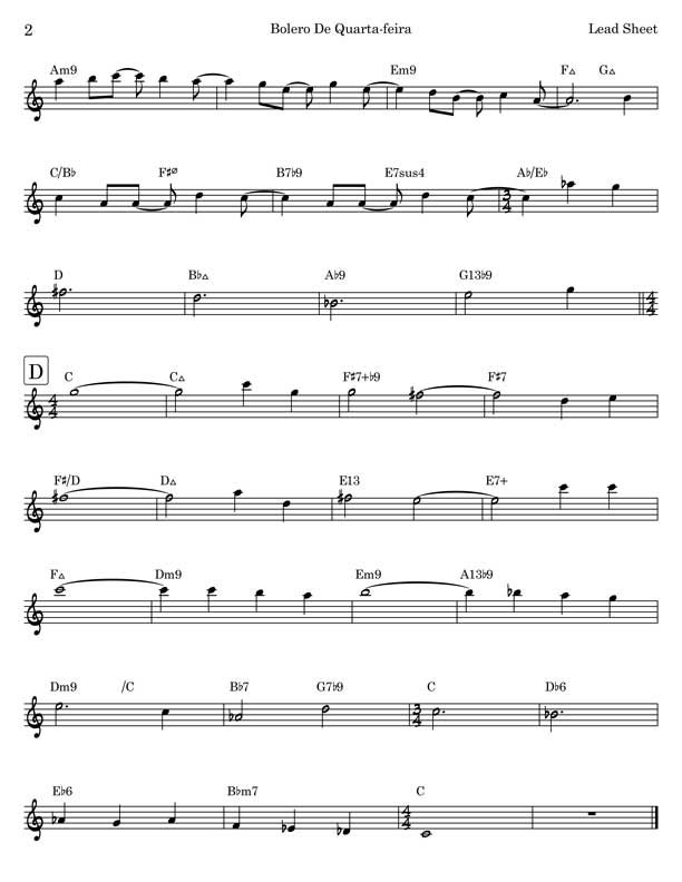 Bolero De Quarta-feira