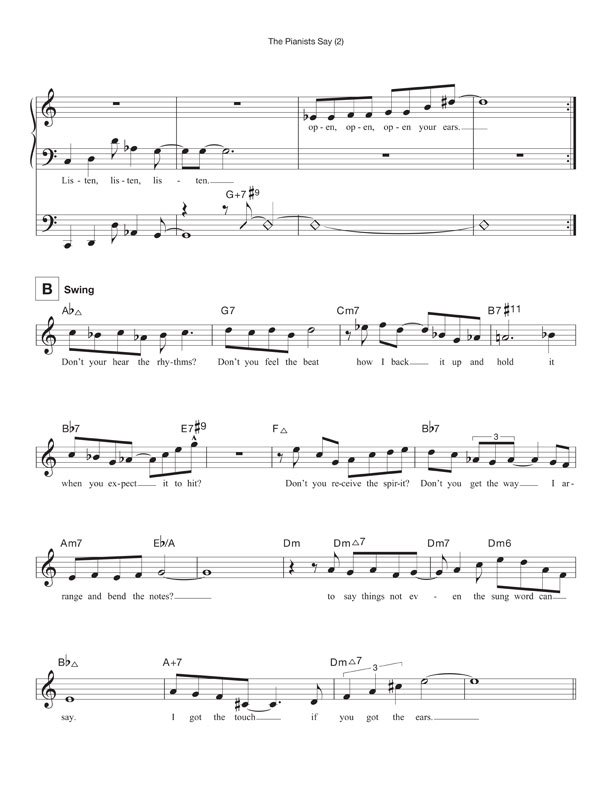 The Pianists Say