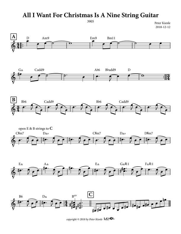 All I Want For Christmas Is A Nine String Guitar