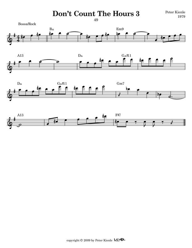 Don't Count The Hours 3