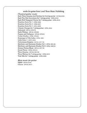 OPUS 88 Brazilian Suite No 1 for 7 string guitar