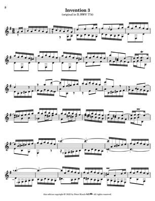 Bach Two Part Inventions for 7 String Guitar