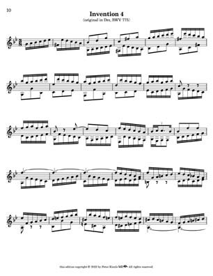 Bach Two Part Inventions for 7 String Guitar