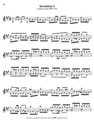 Bach Two Part Inventions for 7 String Guitar