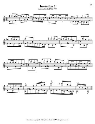 Bach Two Part Inventions for 7 String Guitar