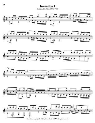 Bach Two Part Inventions for 7 String Guitar