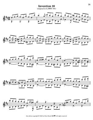 Bach Two Part Inventions for 7 String Guitar