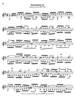 Bach Two Part Inventions for 7 String Guitar