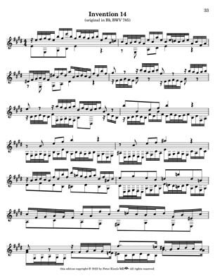 Bach Two Part Inventions for 7 String Guitar
