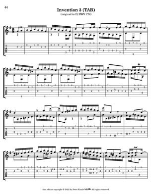 Bach Two Part Inventions for 7 String Guitar