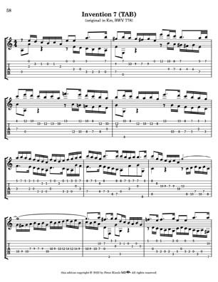 Bach Two Part Inventions for 7 String Guitar