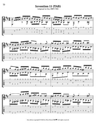 Bach Two Part Inventions for 7 String Guitar
