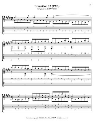 Bach Two Part Inventions for 7 String Guitar