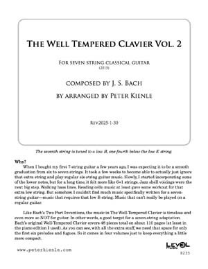 Bach Well Tempered Clavier for 7 string guitar Vol 2