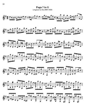 Bach Well Tempered Clavier for 7 string guitar Vol 2