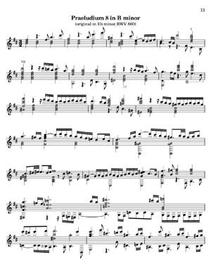 Bach Well Tempered Clavier for 7 string guitar Vol 2