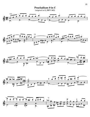 Bach Well Tempered Clavier for 7 string guitar Vol 2