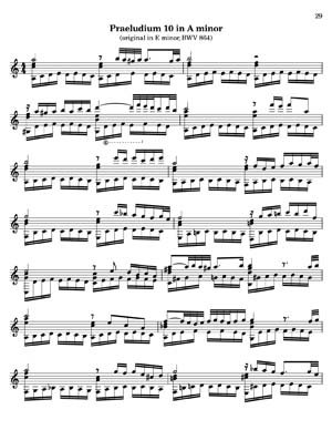 Bach Well Tempered Clavier for 7 string guitar Vol 2