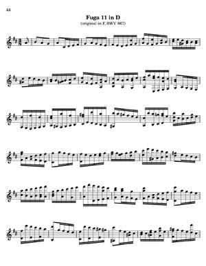 Bach Well Tempered Clavier for 7 string guitar Vol 2