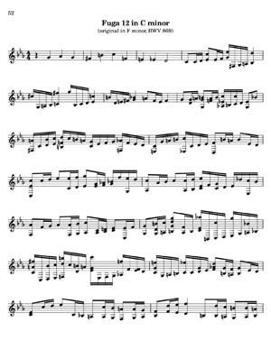 Bach Well Tempered Clavier for 7 string guitar Vol 2