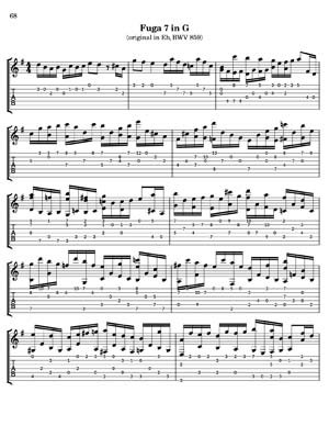 Bach Well Tempered Clavier for 7 string guitar Vol 2