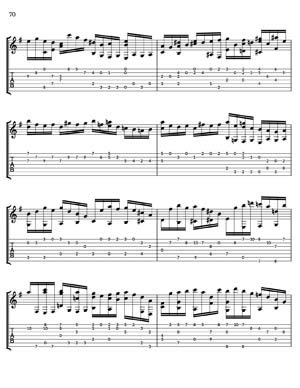 Bach Well Tempered Clavier for 7 string guitar Vol 2