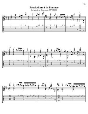 Bach Well Tempered Clavier for 7 string guitar Vol 2