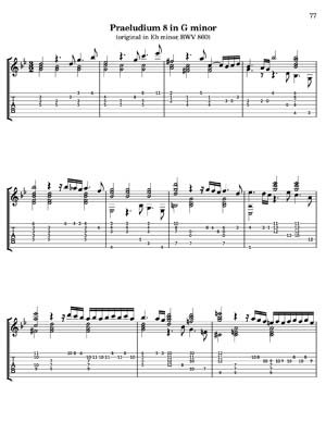 Bach Well Tempered Clavier for 7 string guitar Vol 2