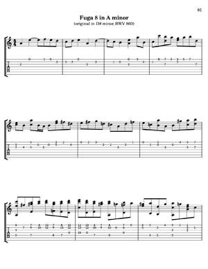 Bach Well Tempered Clavier for 7 string guitar Vol 2