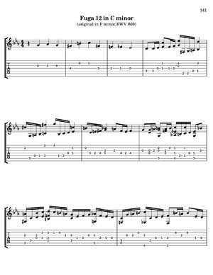 Bach Well Tempered Clavier for 7 string guitar Vol 2