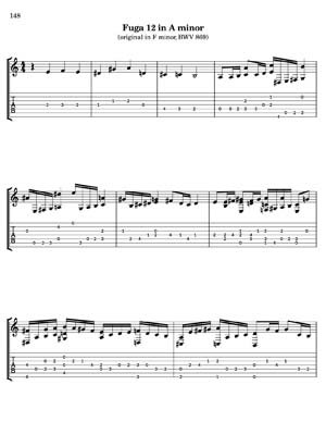 Bach Well Tempered Clavier for 7 string guitar Vol 2