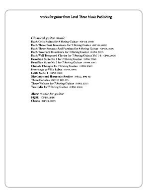 Bach Well Tempered Clavier for 7 string guitar Vol 2