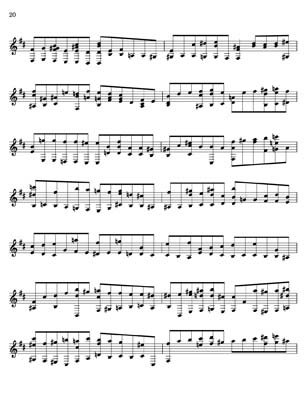 Bach Well Tempered Clavier for 7 string guitar Vol 3