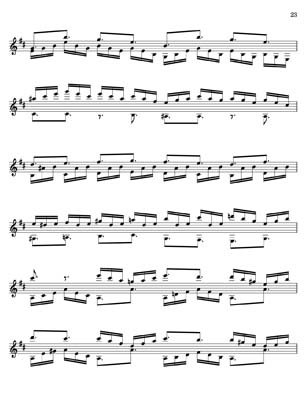 Bach Well Tempered Clavier for 7 string guitar Vol 3