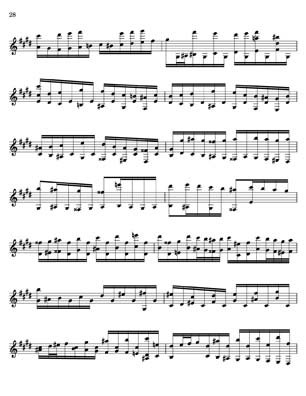 Bach Well Tempered Clavier for 7 string guitar Vol 3