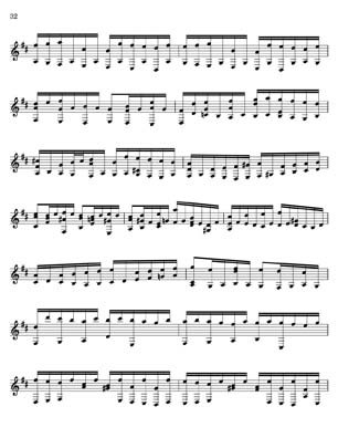 Bach Well Tempered Clavier for 7 string guitar Vol 3