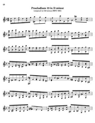 Bach Well Tempered Clavier for 7 string guitar Vol 3