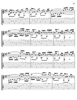 Bach Well Tempered Clavier for 7 string guitar Vol 3