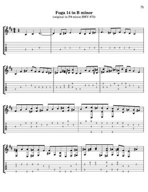 Bach Well Tempered Clavier for 7 string guitar Vol 3