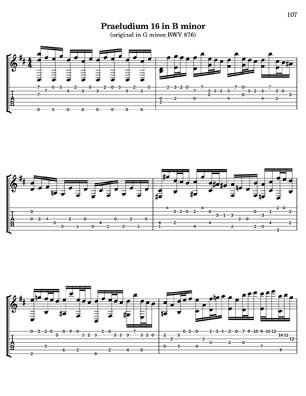 Bach Well Tempered Clavier for 7 string guitar Vol 3
