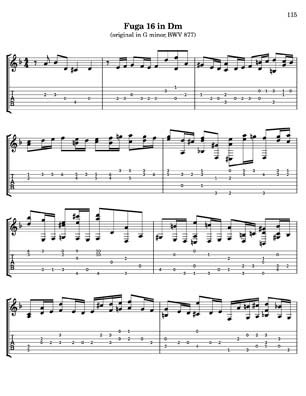 Bach Well Tempered Clavier for 7 string guitar Vol 3